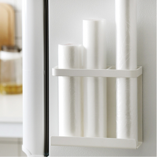 내집내산 주방 냉장고 자석 선반 2개, 리얼화이트, 세로M