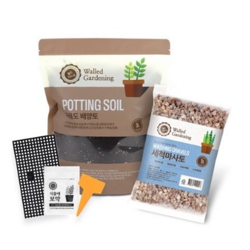 월드가드닝 다용도 배양토 3L + 분갈이 4종 세트, 3세트, 3000ml