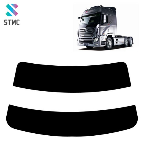 썬팅메카 엑시언트 트럭 전용 대형화물차 썬팅필름, 상단띠, UV+열차단, 15%