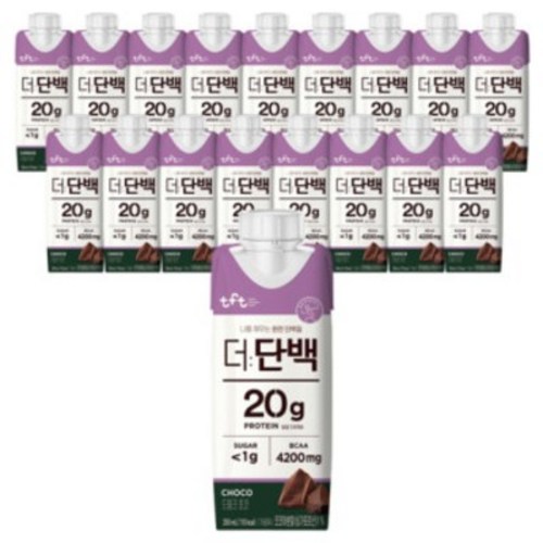 tft 더단백 드링크 초코 250ml x 36개입, 36개 - 편의점 단백질 추천