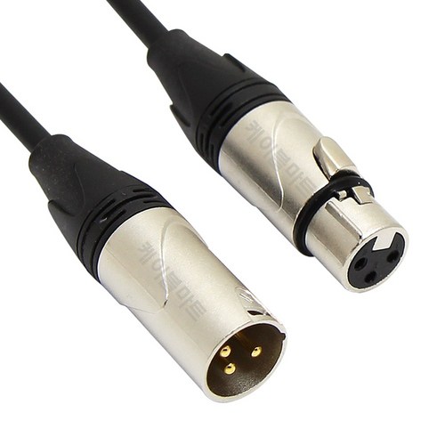 케이블마트 HA16 캐논 다이나믹 콘덴서 마이크 연장선 XLR 케이블 3핀 잭 앰프 믹서 스피커 메인 입출력 연결선 오디오케이블, HA16 캐논 숫암 5m
