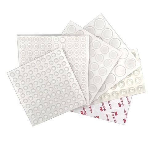 도트범퍼 에폭시 스티커(투명) / 소음 미끄럼 방지 물방울 충격완화 쿠션 논****** 패드 원기둥 반구 눈물, 2) 원기둥 15X2 (36개 1장), 36개