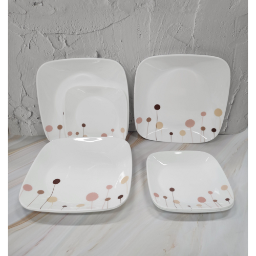 [******]꽃솜 사각접시 8p(중4 소4), 1세트