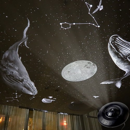 아오라 우주빔 오로라 무드등 천장 수면등 수유등 집들이선물 무선 블랙