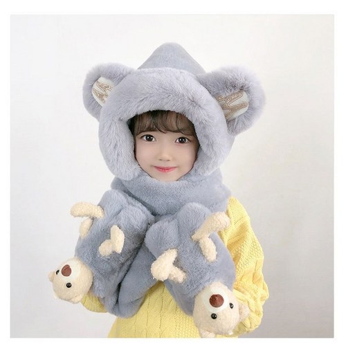 밀크봉봉 아동용 목도리 장갑 모자