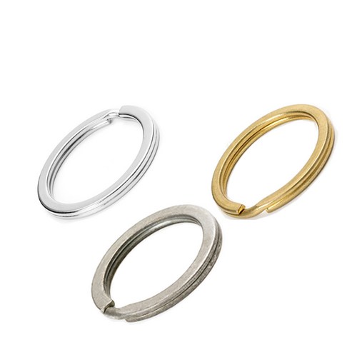 싸이소 녹슬지않는 SUS304 스텐 납작 키링 열쇠고리링 황동 티타늄, 황동 열쇠고리링1P, 1개