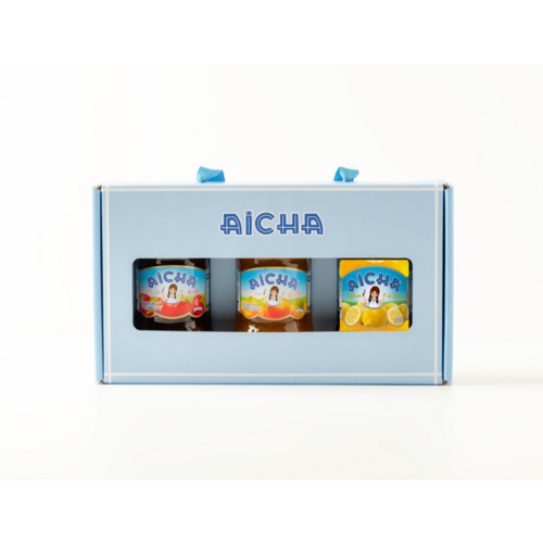 아이샤 3종 잼 선물세트 (레몬잼or고구마크림 중 택1), 딸기잼 살구잼 레몬잼, 1세트, 1320g