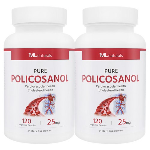 마이라이프 내추럴스 폴리코사놀 25mg (총지방족 95%/옥타코사놀 61%), 120정, 2개