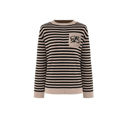 크로커다일 레이디 여성용 스트라이프 캐주얼 니트 CLCWSW106