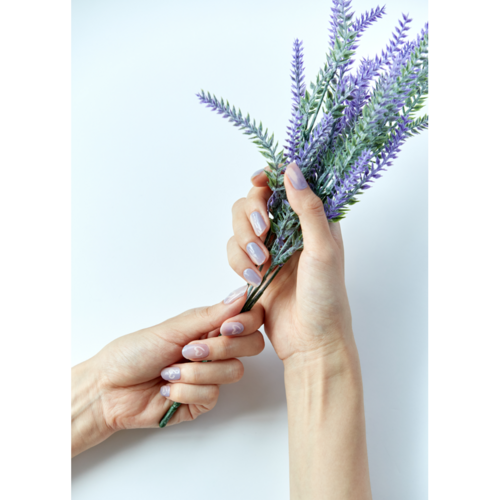 nininini 굽지않는 완전경화 젤네일 스티커 세트 32p 10종, 라벤더 하트, 1개