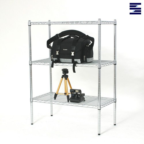 시그널블루 국산 25파이 HM900 390x900 고급형 메탈랙 수납 선반 150kg, 선택08 390x900 높이 1200 3단