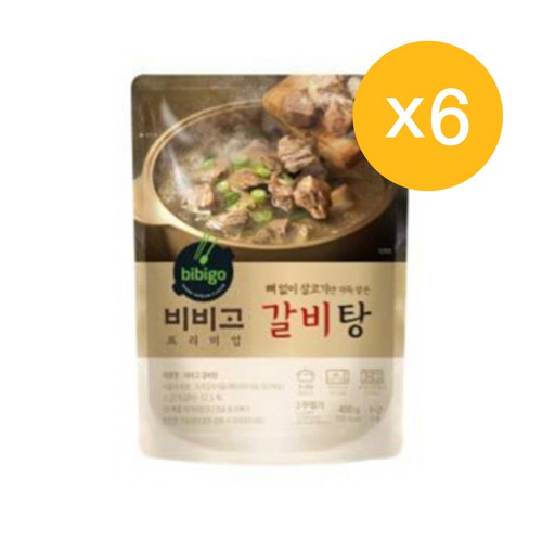 비비고 갈비탕, 400g, 400ml, 6개 - 갈비탕 추천