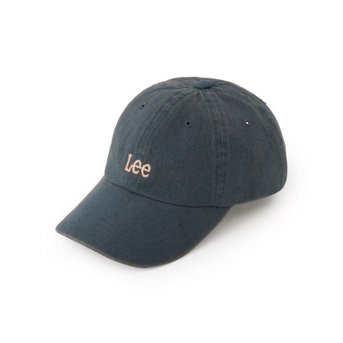 매장정품 LEE 스몰 트위치 로고 데님 커브 볼캡 피그먼트 인디고 LE2403CA10PD 1476481
