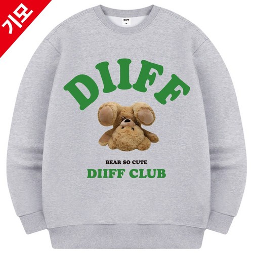 [쿠마르] 그린티베어 맨투맨 6 Color [DIFM_0014]