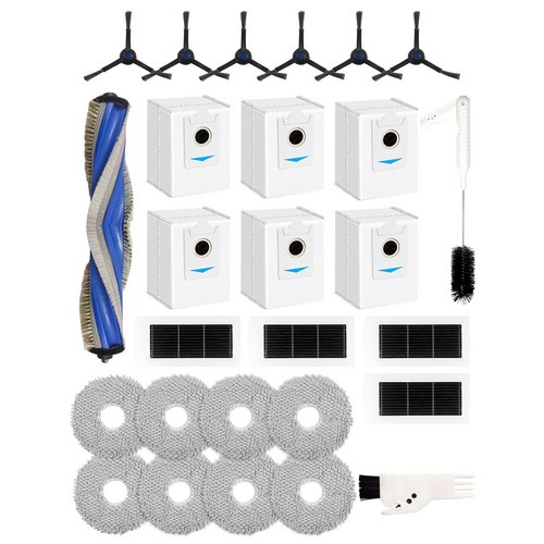 에버그린 에코백스 청소 로봇 X5/X5 Pro 호환 브러쉬 필터 먼지 봉투 걸레 패키지 1세트 27PCS, ECOX5-SET27, 1개