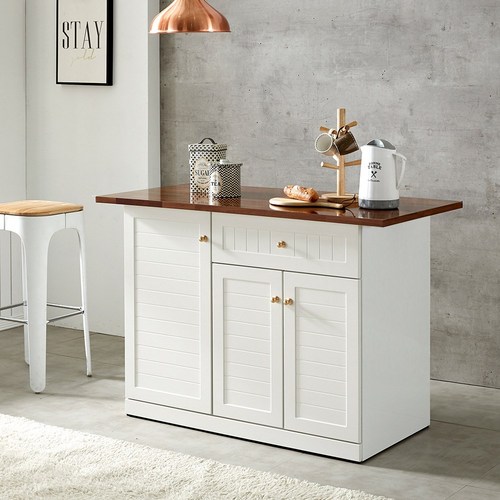 바르샤 1200 홈바 수납 테이블 주방 아일랜드 식탁, 그레이_멀바우