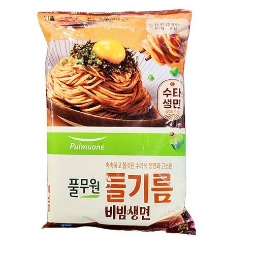 풀무원들기름비빔생면