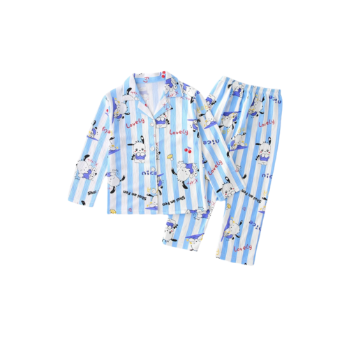 짱구 스판 주니어 잠옷 루피 어린이 긴팔 잠옷 팬더 파자마