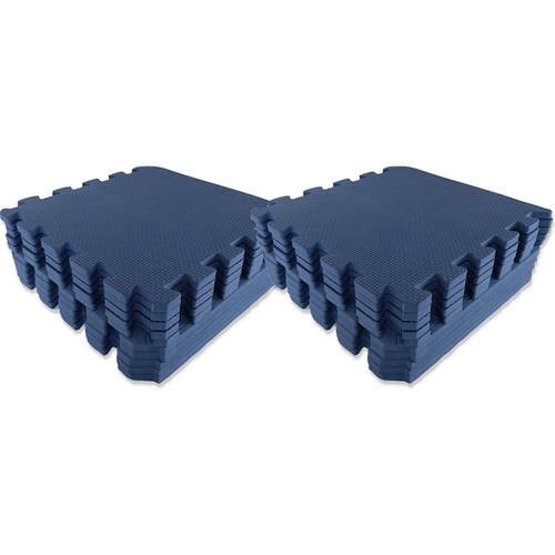 손할매 어린이안전인증 12mm 놀이방 무지 퍼즐매트 20p + 마감재 30p, 네이비, 1세트