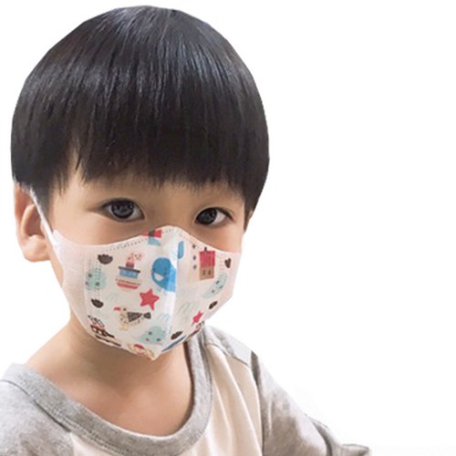 미소담은마스크 유아 아동 3D 마스크 50매 새부리형 어린이 초등학생 유치원 캐릭터 입체, 바다바람 (초소형), 1세트, 50매입