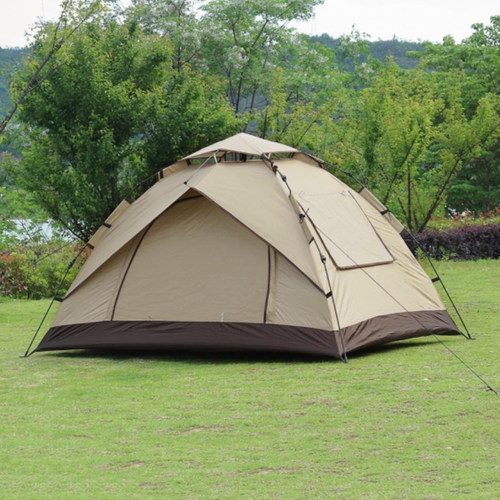 MP 자동 원터치 텐트 베이지 색상 캠핑 낚시