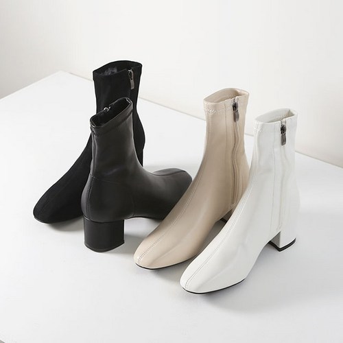 슬림핏 스판 삭스 앵클부츠 (5cm) 윈썸미들