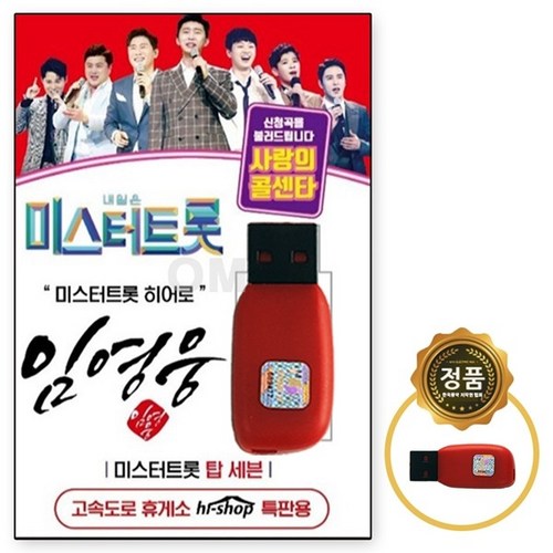 [GG] USB 임영웅 독집 미스터트롯 히어로, 단품 - 임영웅 노래 추천