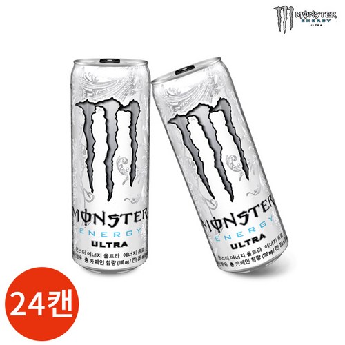 코카콜라 몬스터에너지 울트라 355ml x 24캔, 24개