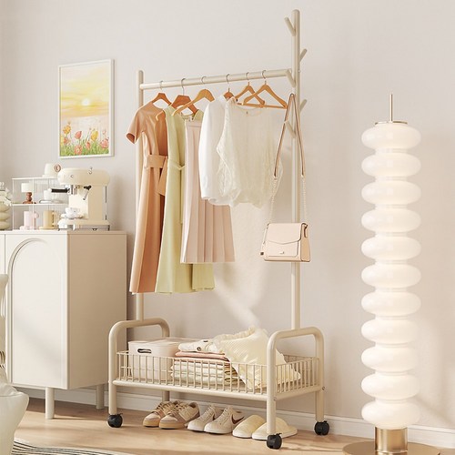 Zuge 이동식 철제 옷걸이행거 시스템행거 60cm/120cm, 1단60cm