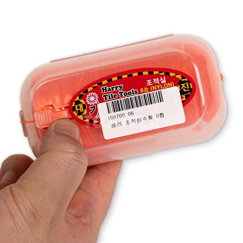 해리 탄성 조적실 목수실 미장실 먹실 수평실 국산, 6합, 1개, 주황