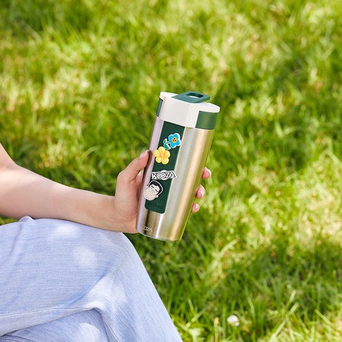 KOOZA 316스텐 진공 텀블러, 600ml 베이지, 1개