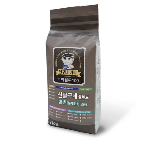 달구네커피 신달구네 시그니처 블렌드 고소함에 은은한 감칠맛을 더한 원두커피, 1kg, 홀빈(분쇄안함), 1개 - 블루보틀 원두 추천