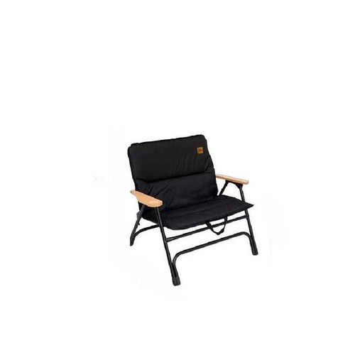 Gopeak 야외 의자 접이식 DOD 캠핑 및 부모-자식 더블 의자를 위한 동일한 알루미늄 합금, 다크 블랙 2, 1개