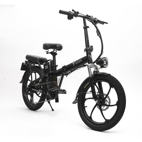 타이탄700 전기자전거 48v 13ah 500와트 분리형 배터리 접이식자전거 자전거도로주행가능, PAS단독모델(면허X), 블랙BLACK, 21AH