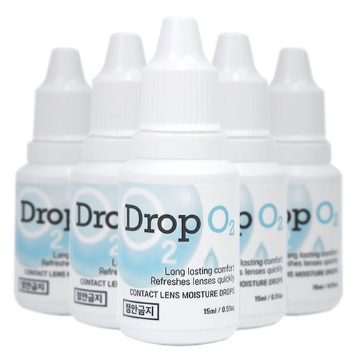 드롭오투 히알루론산 함유 렌즈습윤제, 5개, 15ml