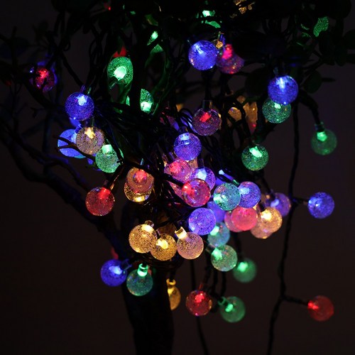 HK-태양열 USB 리모컨 버블 전구, 22M 200구 칼라