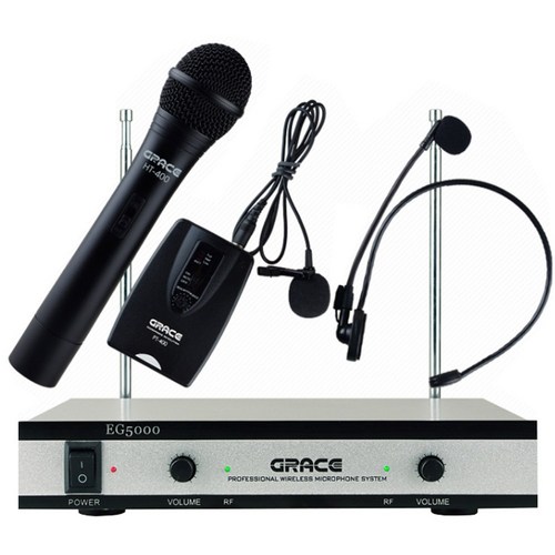 무선마이크 카날스 EG-5000 200Mhz 2체널[ 핸드+벨트핀+헤드마이크] 강의 행사 SM, EG-5000 풀세트 핸드+벨트핀+헤드마이크