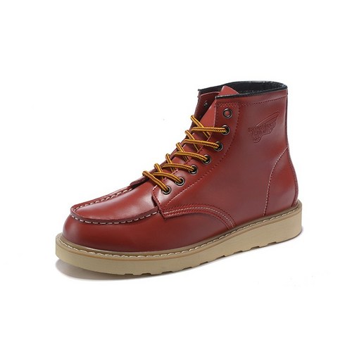 Red Wing 가죽 유행 백합 레드윙 가죽 아메리카노 빈티지 패션 편안 백합 앵클 부츠 남성 레드