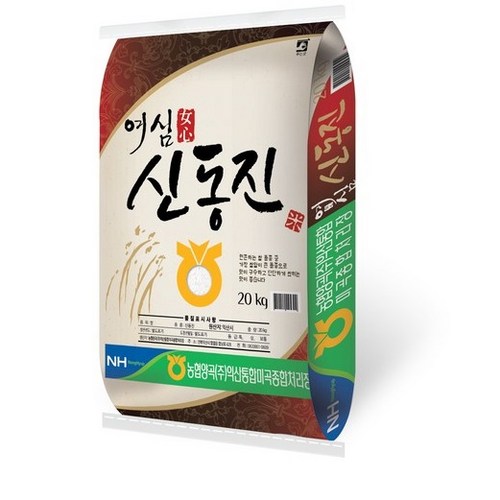 농협 2024년산 햅쌀 여심 신동진쌀 백미, 20kg, 1개