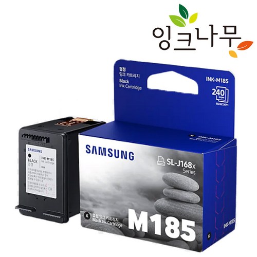 삼성 INK-M185 정품 SL-J1680 SL-J1780W SL-J1685 잉크, (정품대비3배) 재생 INK-M185XL 블랙, 1개
