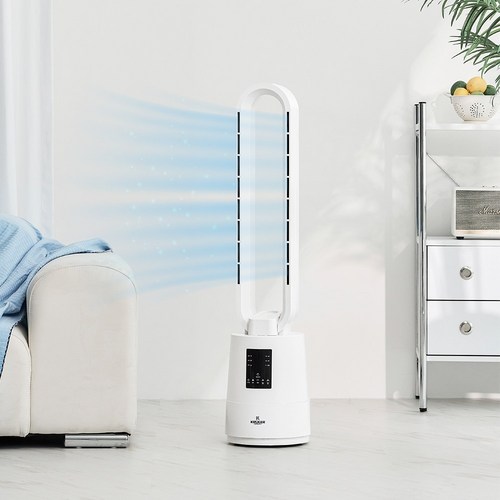 독일 BLDC 저소음 날개없는 선풍기 타워형, 1개, 프리미엄 퓨어화이트