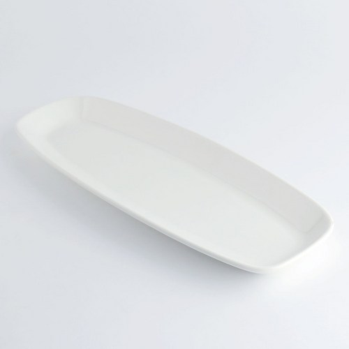 타원 긴사각 접시(소) 50.9x16.4x4cm 케이터링 특대접시, 1개