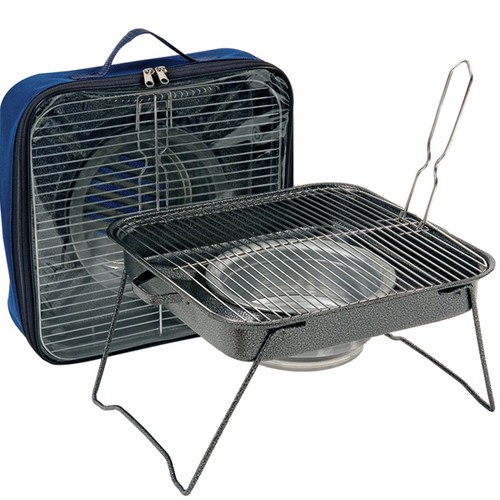 올쿡 바베큐그릴_사각 소+전용가방 숯불 그릴, 1set
