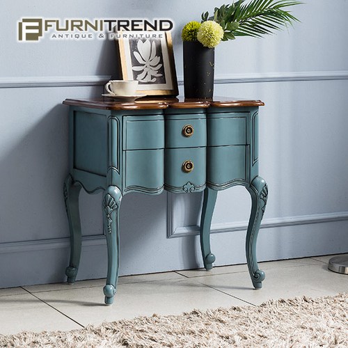 엔틱가구 시엘 600 블루 협탁 사이드협탁