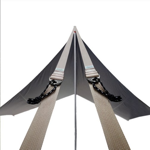 이뚜 비 바람에 안전한 국산 타프웨빙 스트랩 스트링 풀 세트, 베이지6개1세트