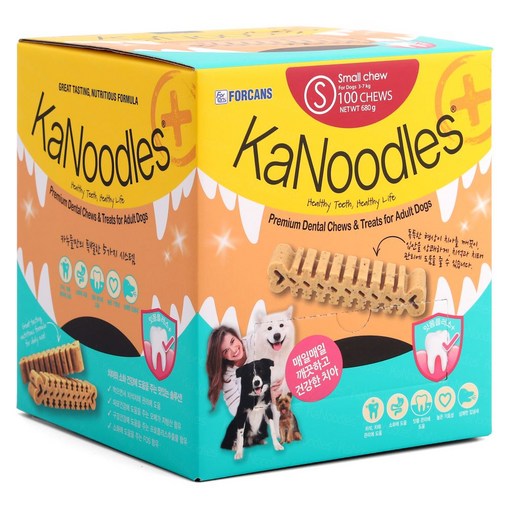 포켄스 강아지 카누들검 덴탈껌 S, 잇몸플러스, 680g, 1개
