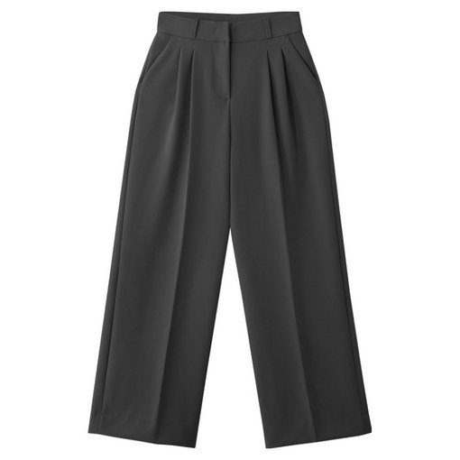 엠엔씨 여성용 스판히든밴딩 투핀턱 숏 슬랙스 MDIP958SJ