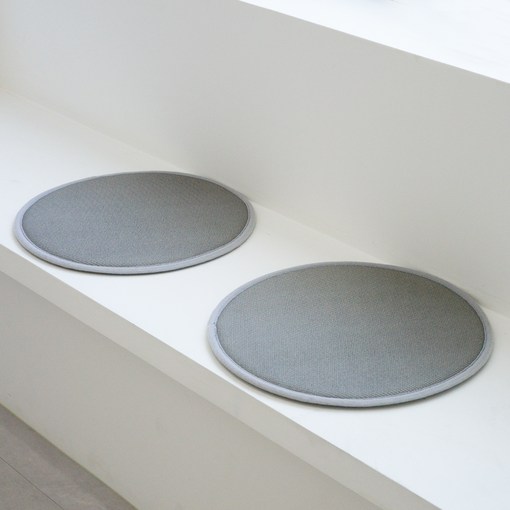 인룸 레이어 에어매쉬 쿠션 방석 2p, 그레이