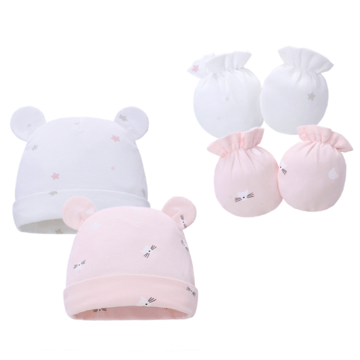 미라클 베이비 손싸개모자 세트 2p  2개입