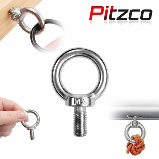 피츠코 스텐 아이볼트 SUS304 앙카볼트 콘크리트 연결 고리 M8